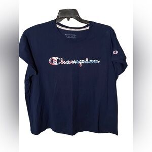 Champion Women’s Navy Short Sleeve Plus Size Tee